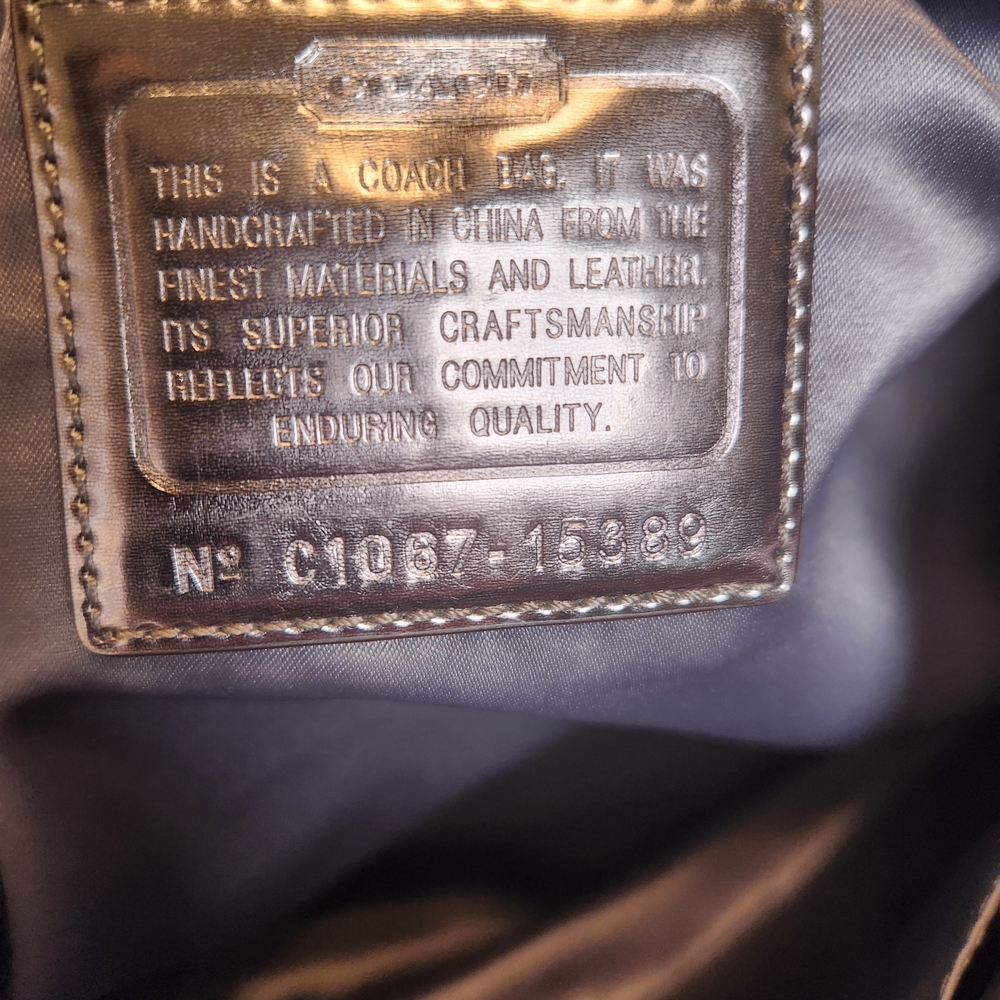 Coach Poppy Signature Glam Tote Aqua - Picture 15 of 15